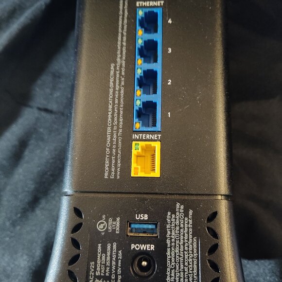 Spectrum Sagemcom RAC2V2S Fast 5280 Dual Band Wireless Router - Picture 3 of 4